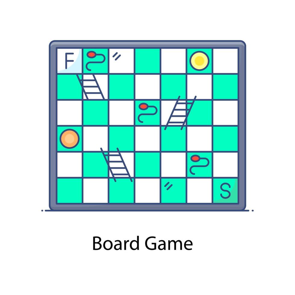 An icon of board game in modern flat style vector