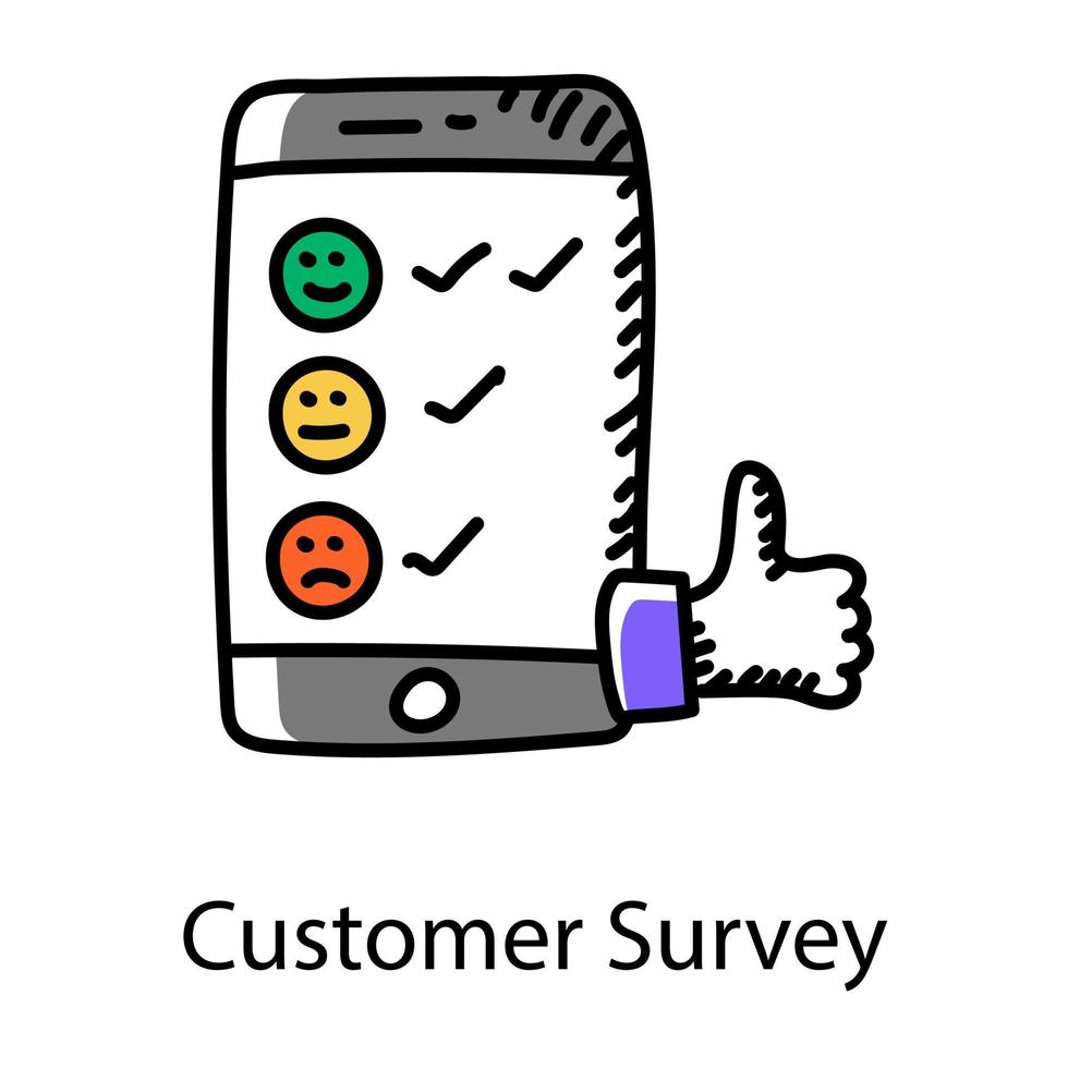 Mobile with thumbs up depicting product reviews icon vector