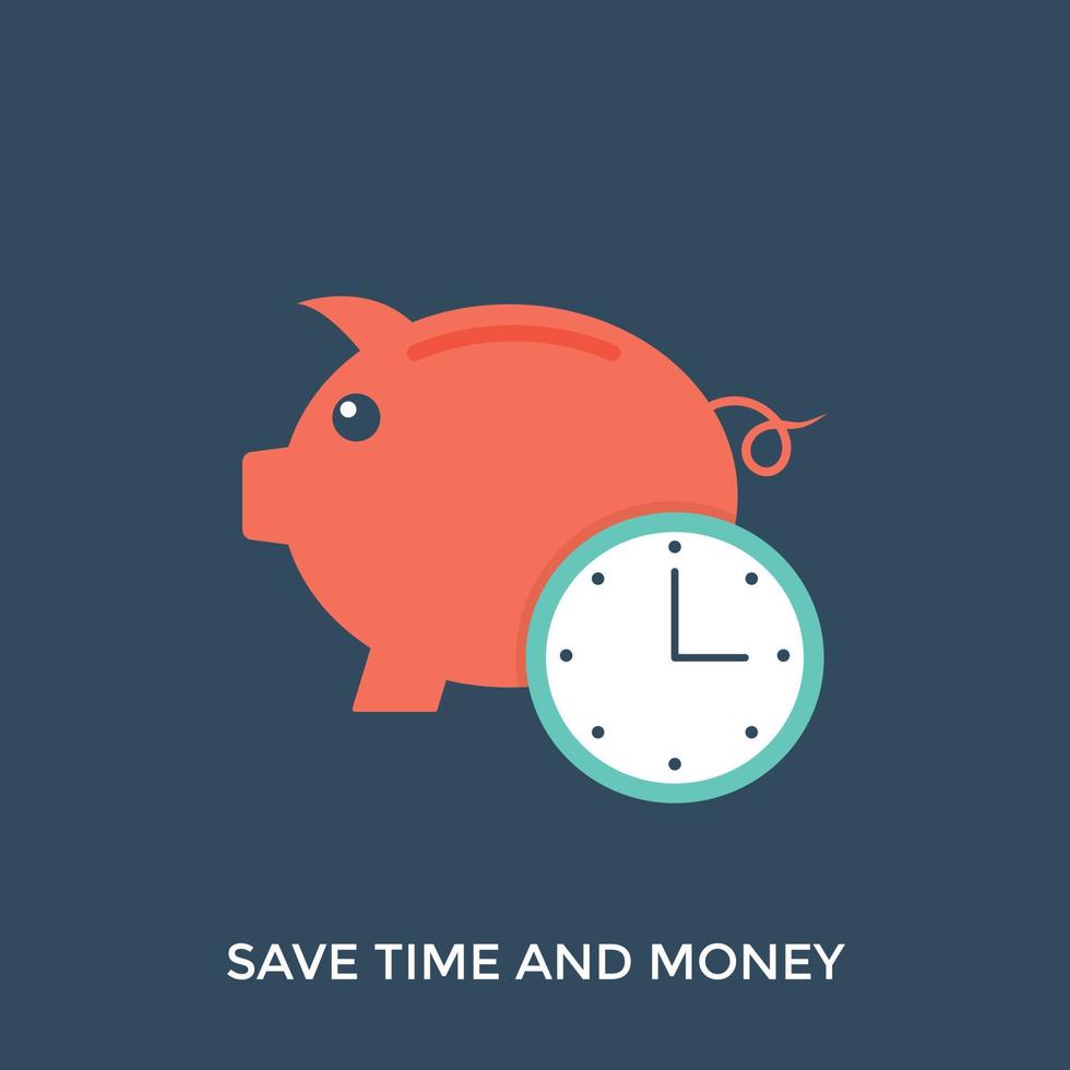 Save Time Concepts vector