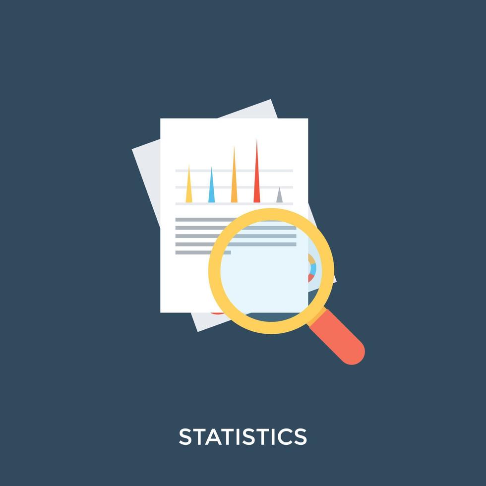 Trendy Statistics Concepts vector