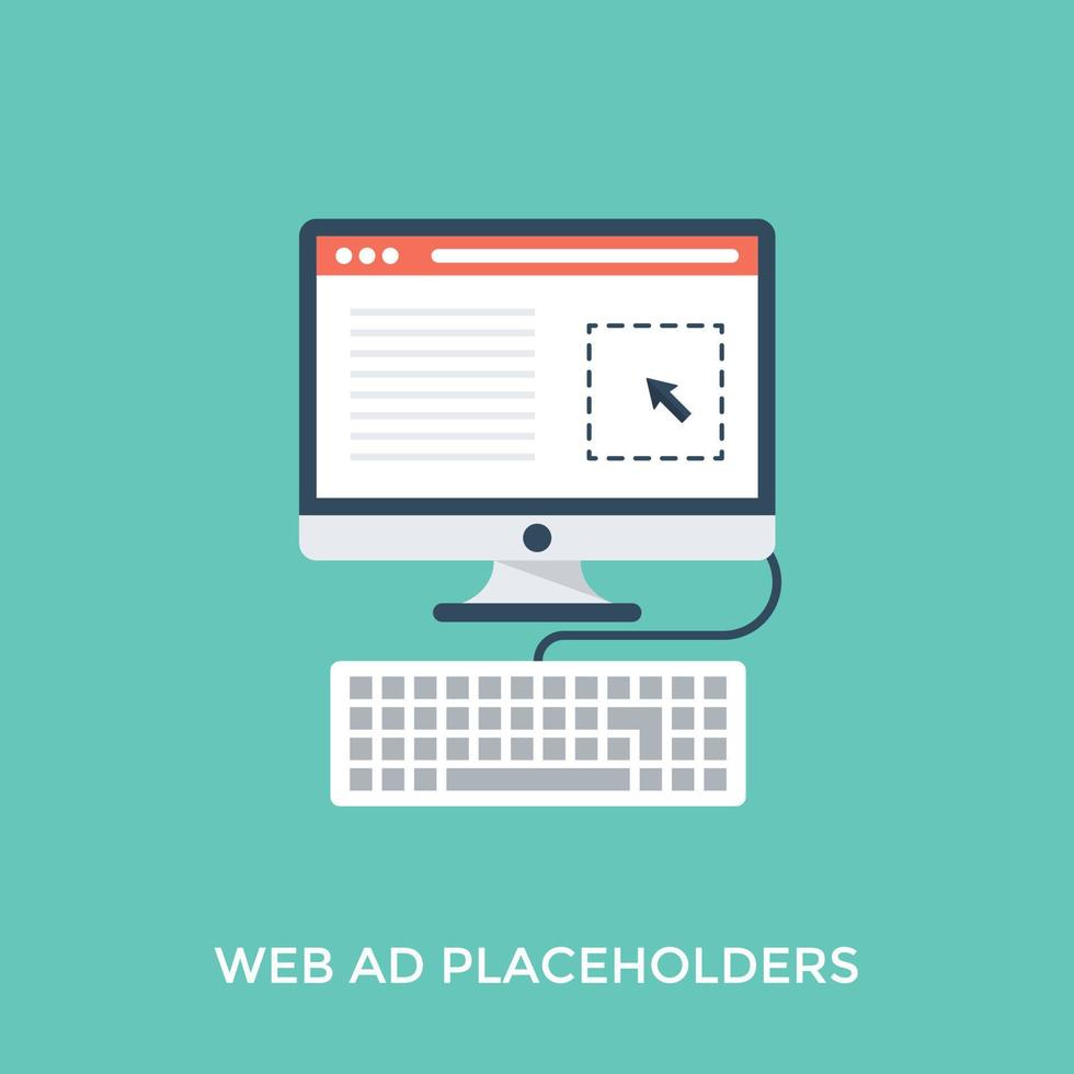 Web Ad Placeholders vector