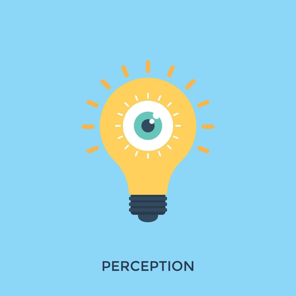 Trendy Perception Concepts vector