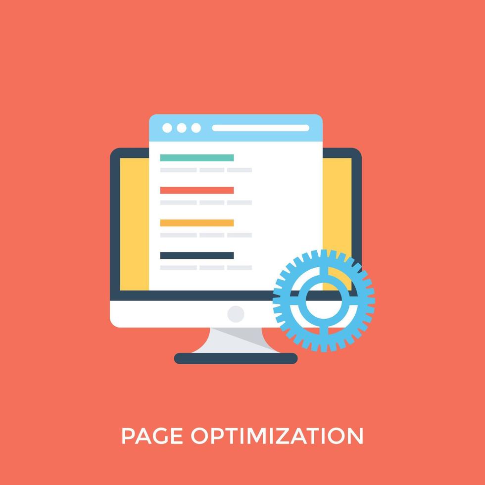 Page Optimization  Concepts vector