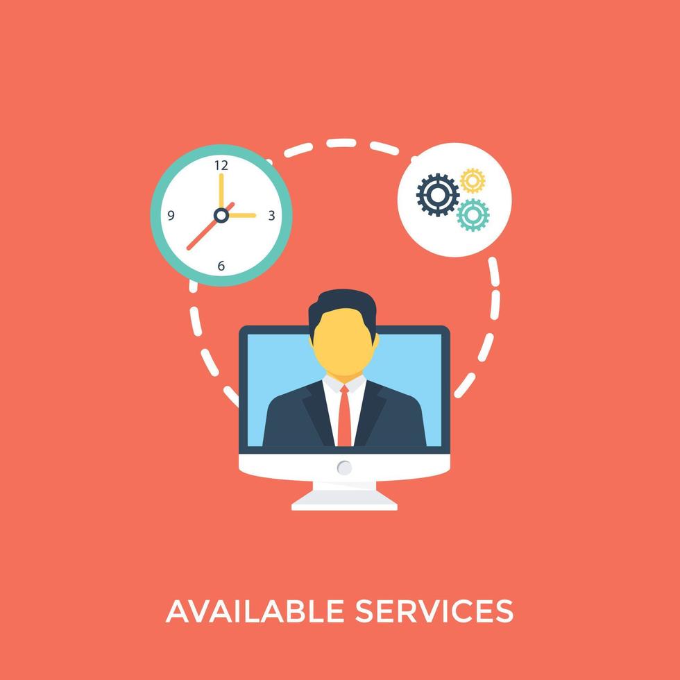 Available Service Concepts vector