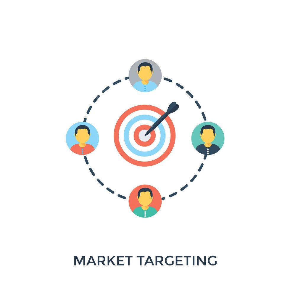 Targeting Market Concepts vector