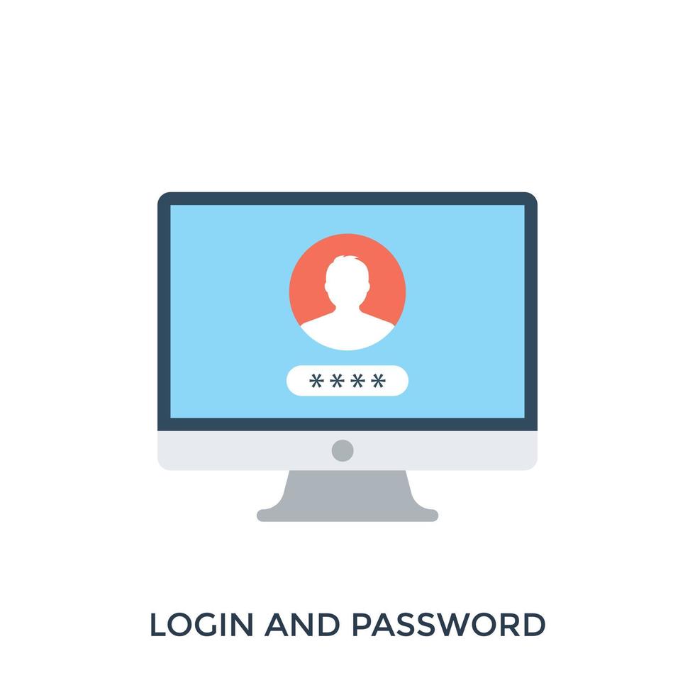 Login And Password vector