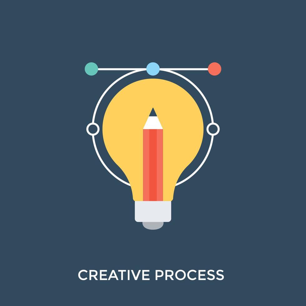 Creative Process Concepts vector