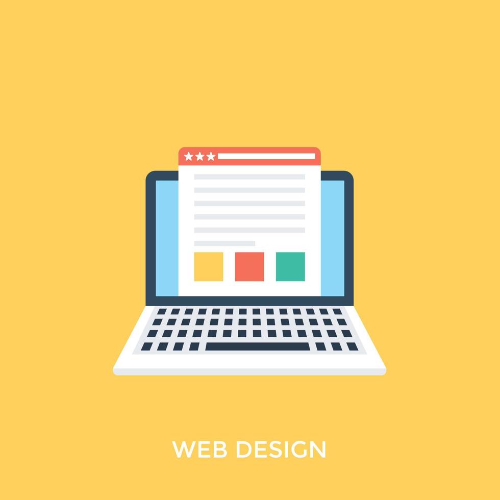 conceptos de diseño web vector