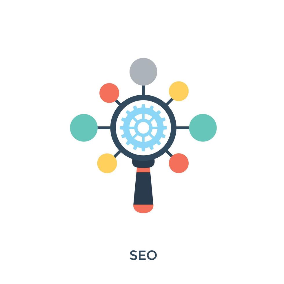 Trendy Seo Concepts vector