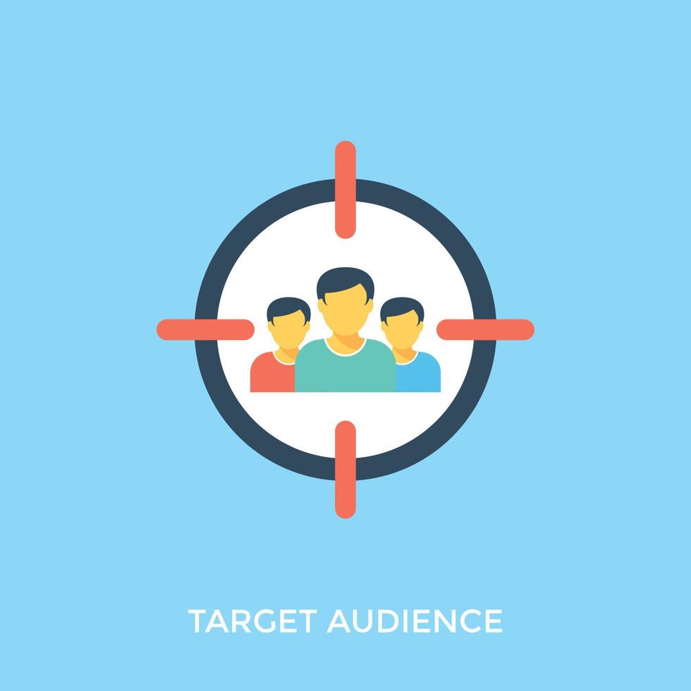 Target Audience Concepts vector