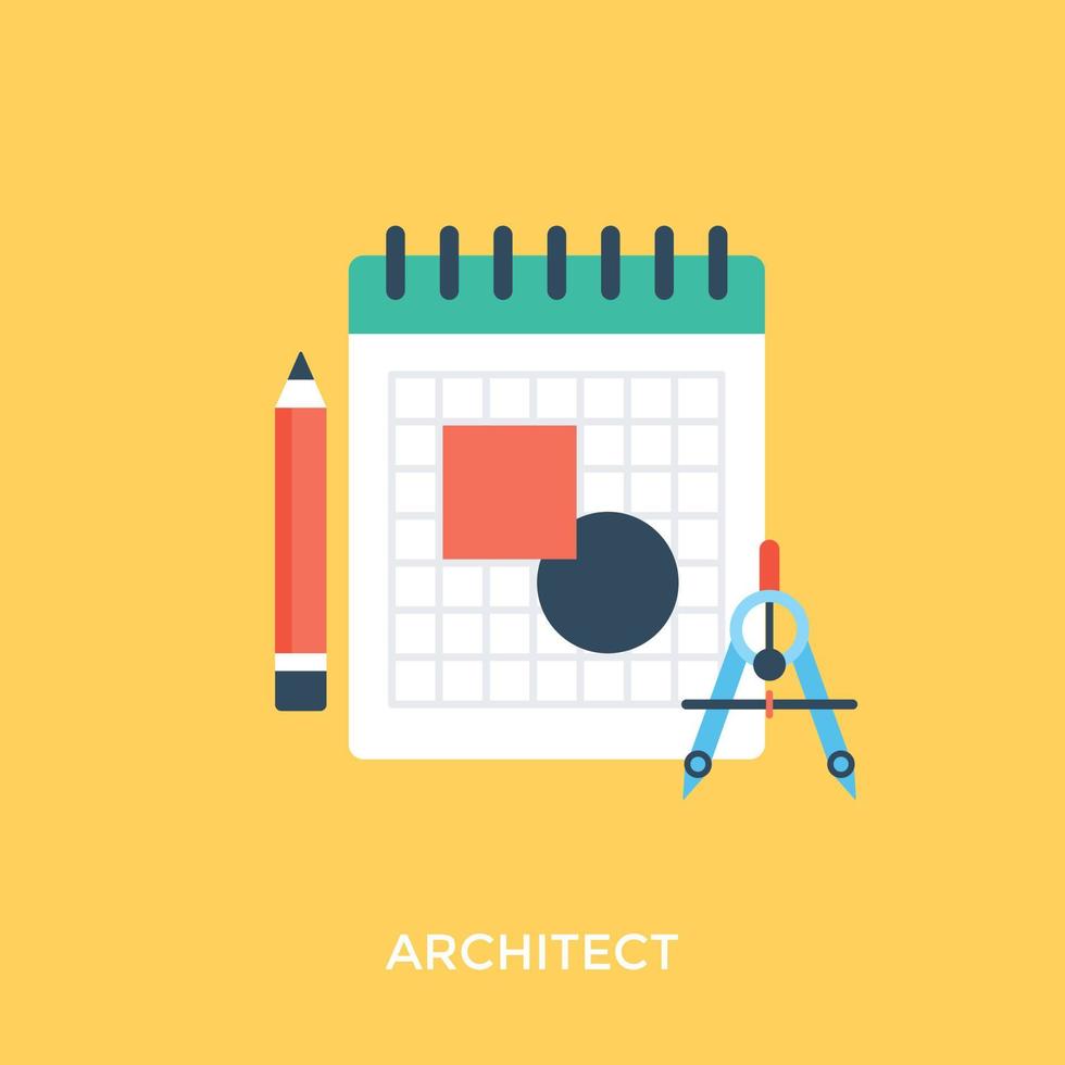 Trendy Architect Concepts vector