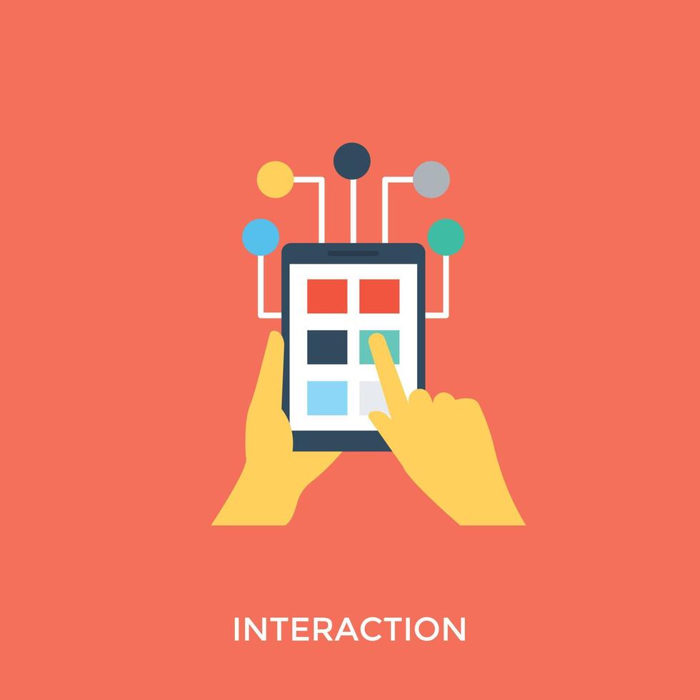 Trendy Interaction Concepts vector