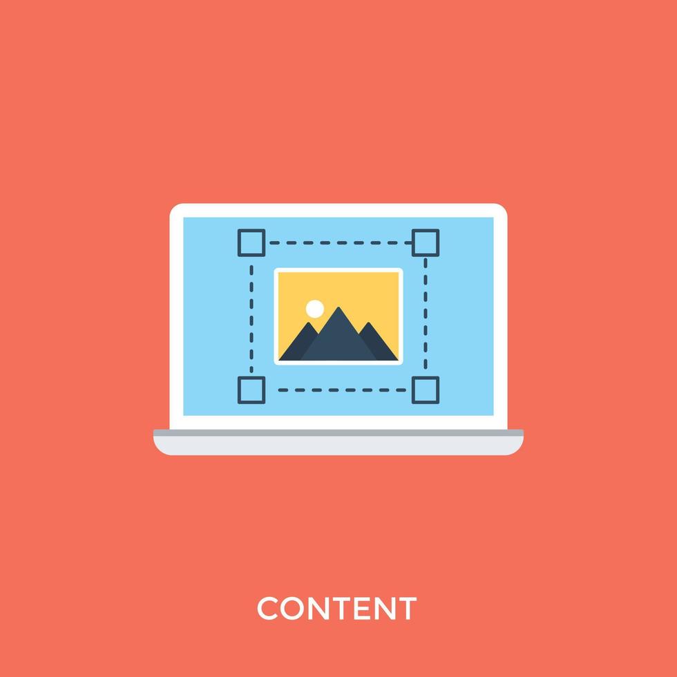 Trendy Content Concepts vector