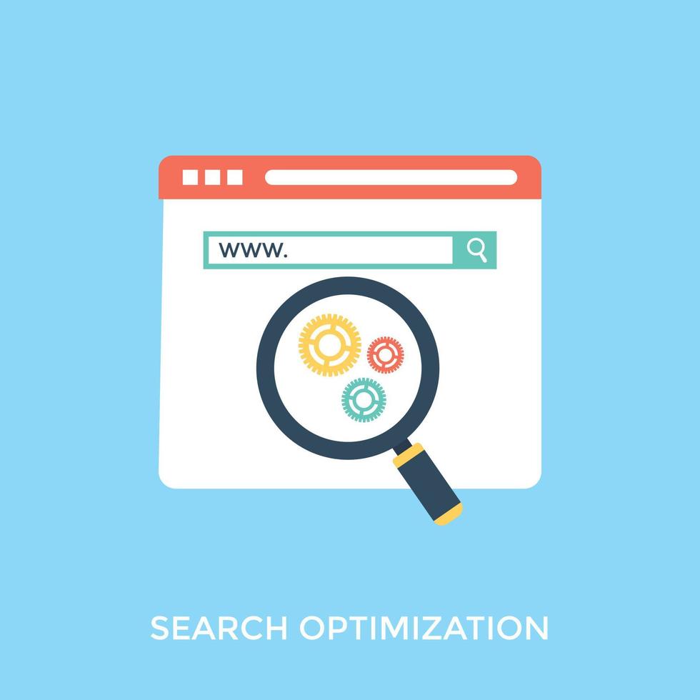 Search Optimization Concepts vector