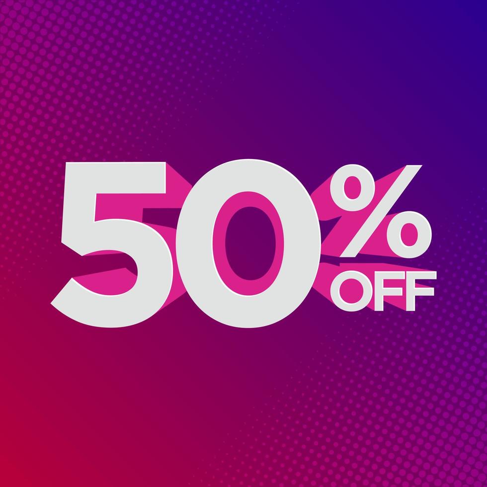 Percentage discount symbol vector