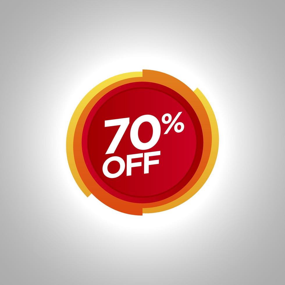 Sale promotion badge vector