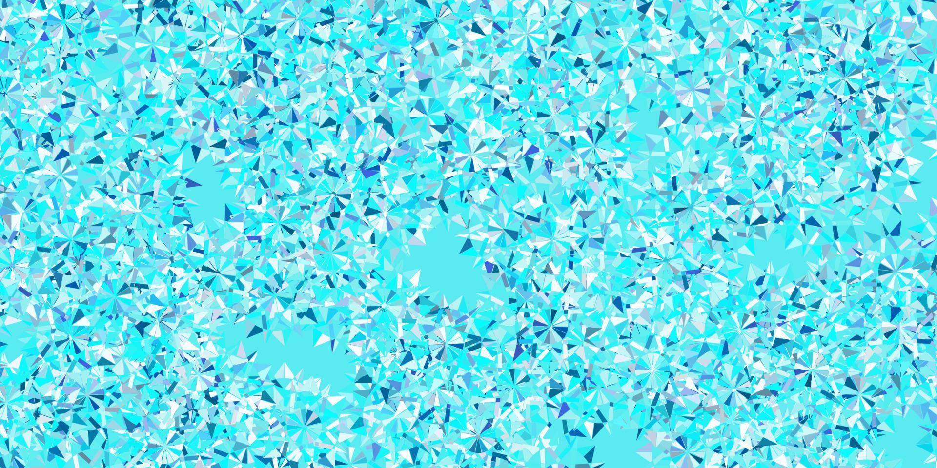 Light pink, blue vector layout with beautiful snowflakes.