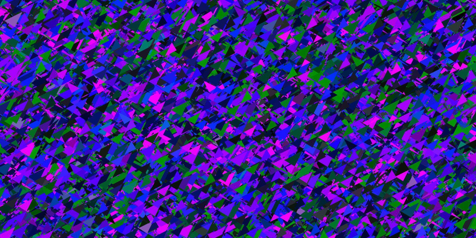 patrón de vector de color rosa oscuro, azul con formas poligonales.