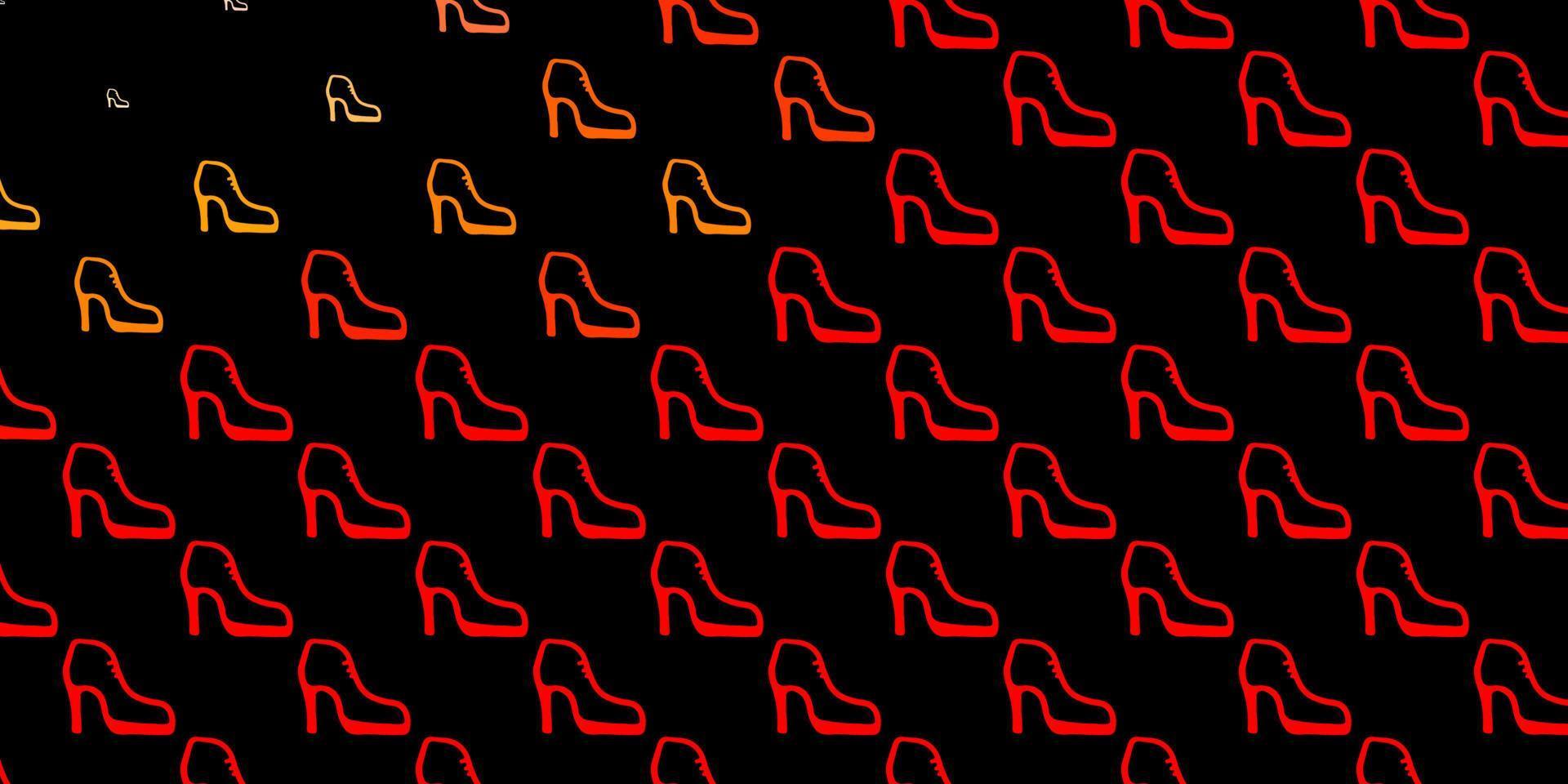 Dark yellow vector pattern with feminism elements.