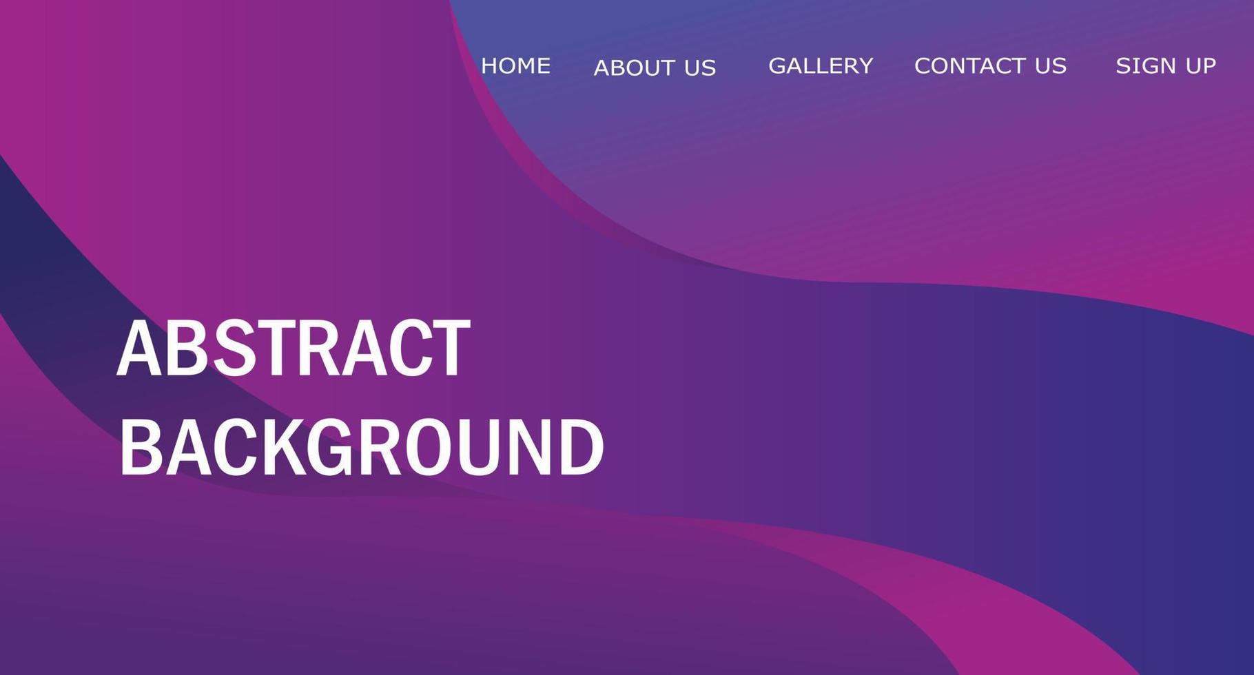 Abstract wave and flat purple background vector design