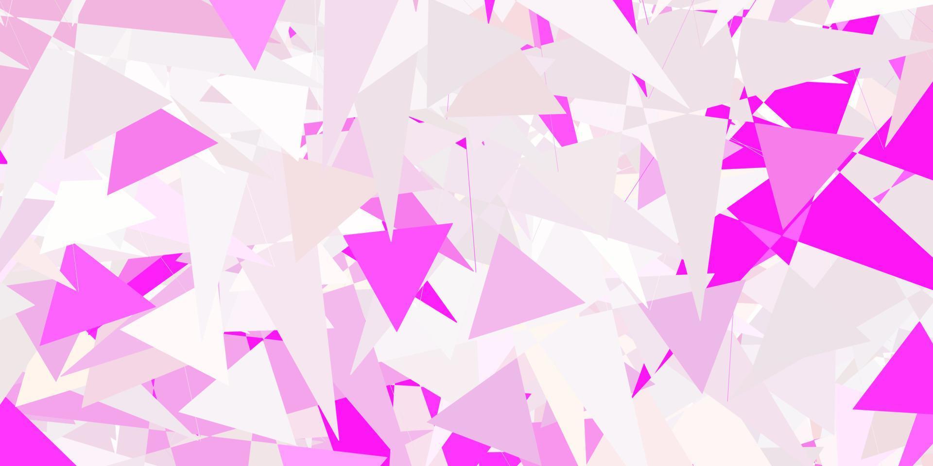 Light Pink vector layout with triangle forms.