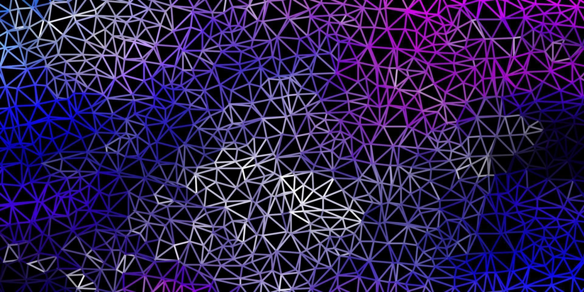Dark pink, blue vector gradient polygon wallpaper.