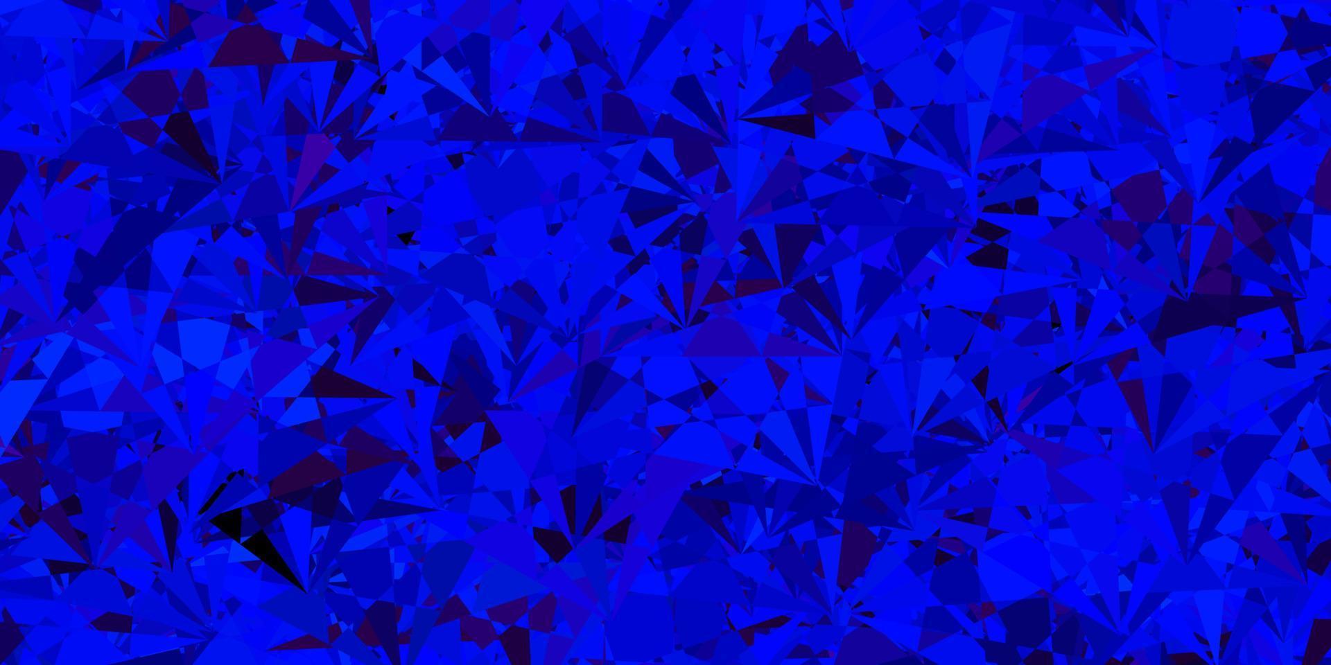Dark Pink, Blue vector layout with triangle forms.