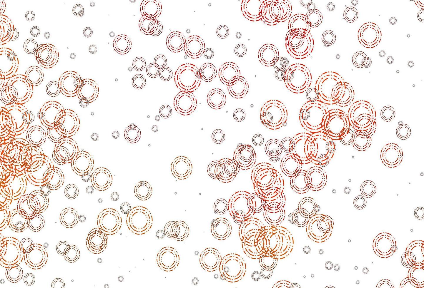 Light Yellow, Orange vector backdrop with dots.