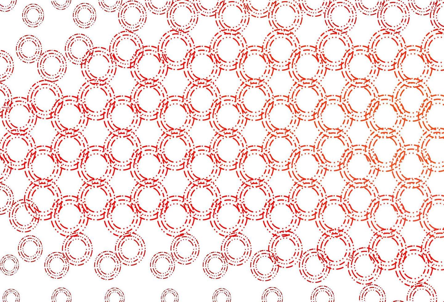 Light red vector background with bubbles.