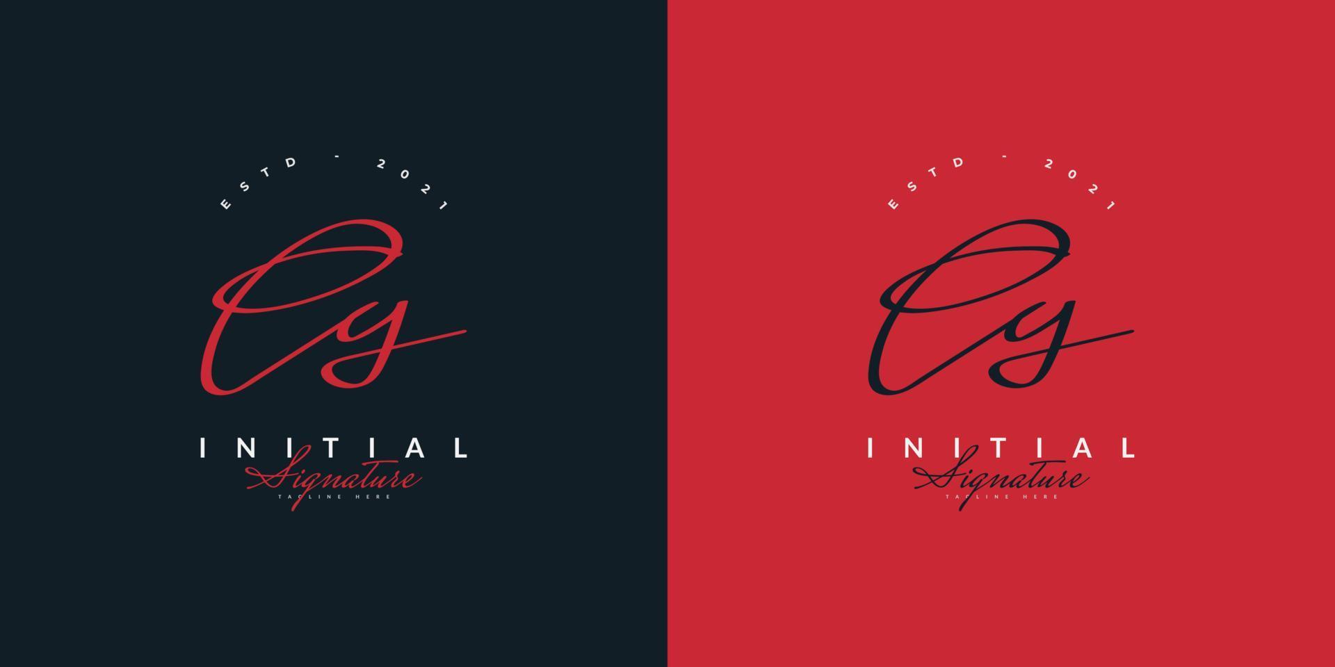 CY Initial Logo Design with Vintage Handwriting Style. CY Signature Logo or Symbol for Wedding, Fashion, Jewelry, Boutique, Botanical, Floral and Business Identity vector