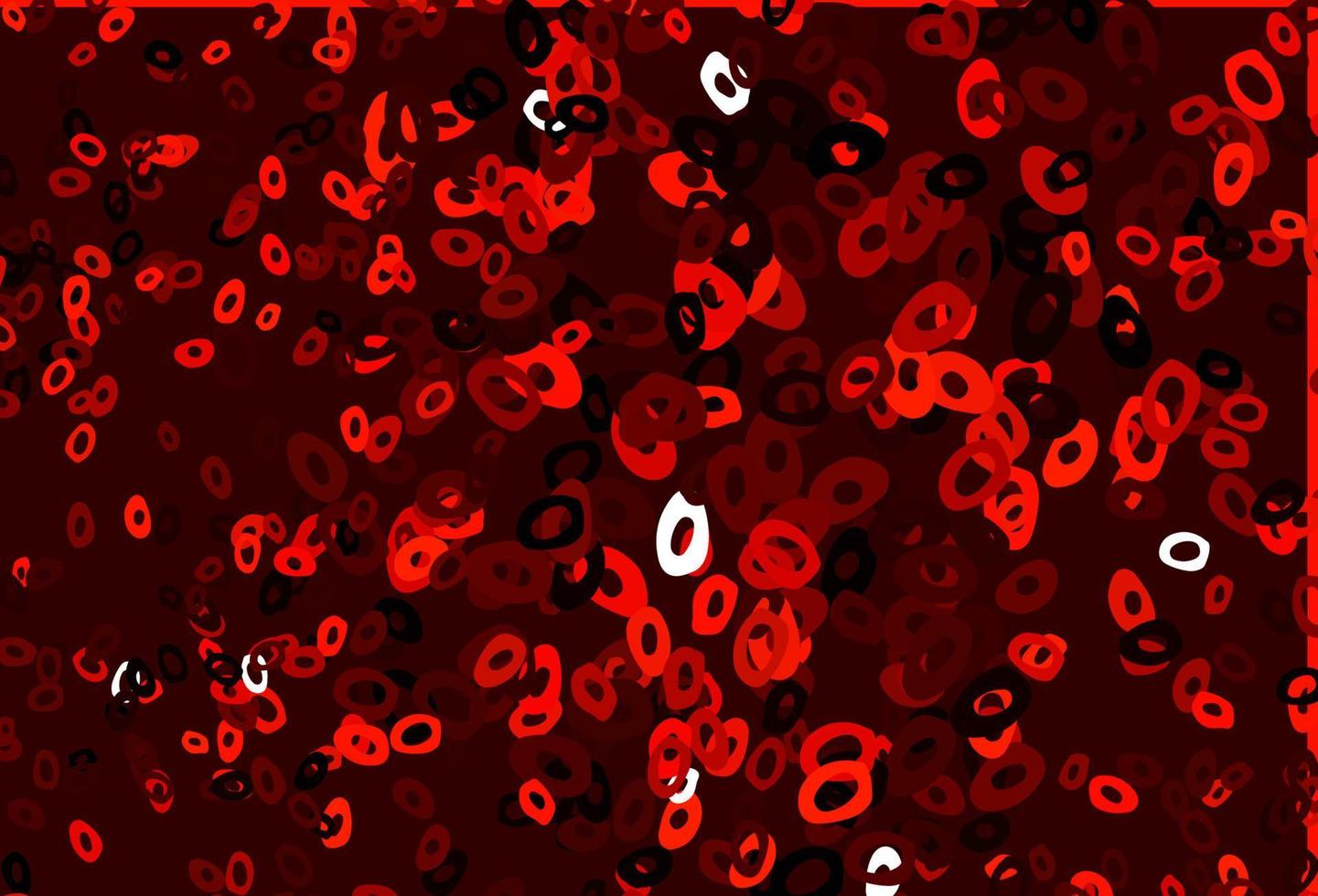 Dark Red vector pattern with spheres.