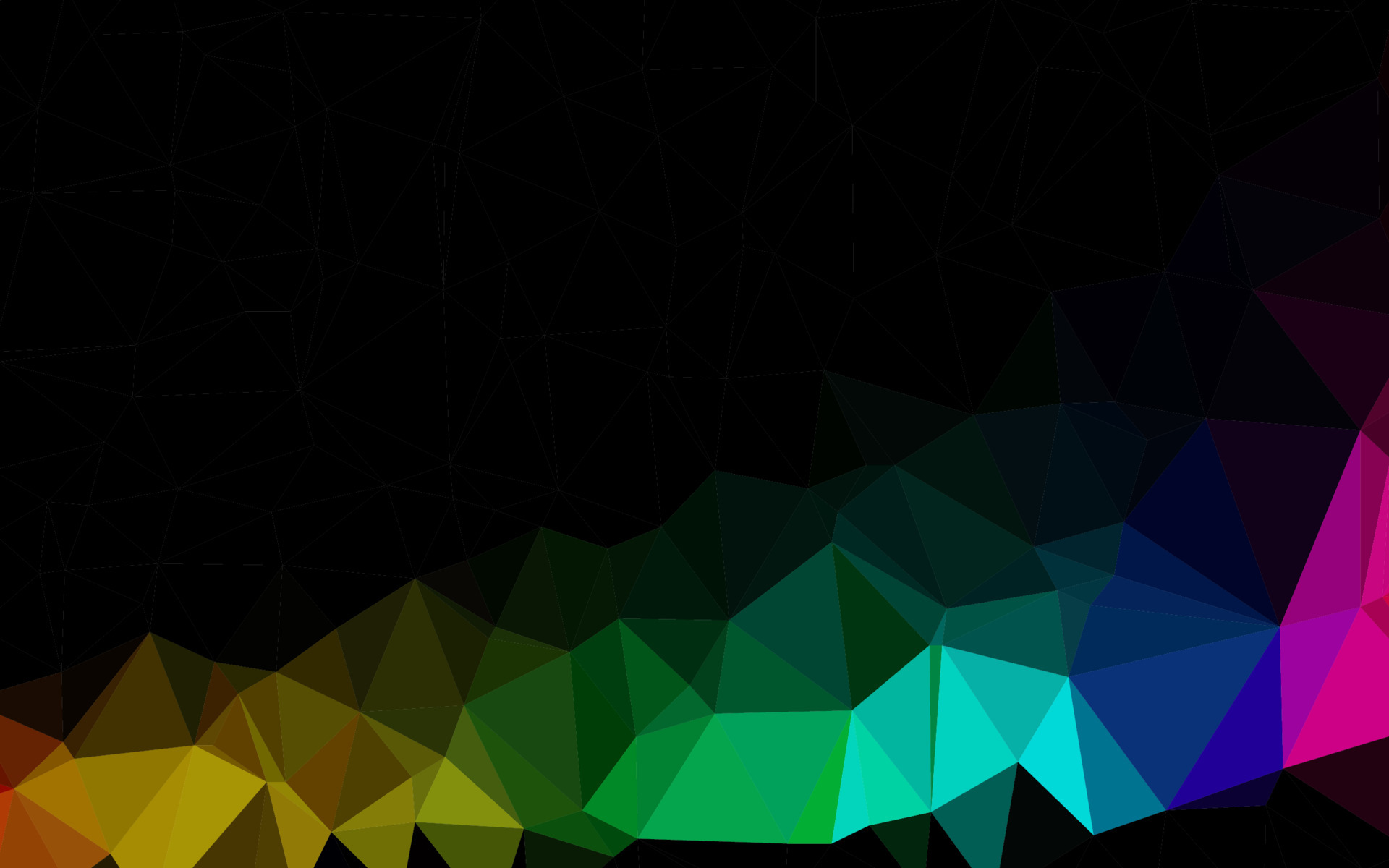 Dark Multicolor, Rainbow vector shining triangular pattern. 5052805 ...