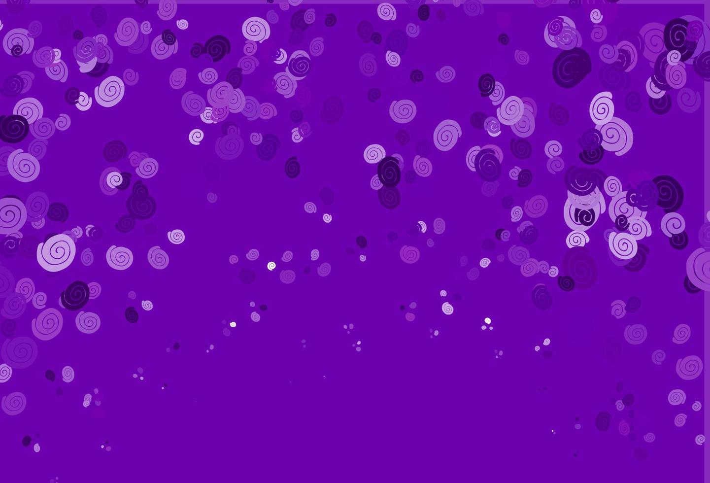 Light Purple vector background with curved circles.