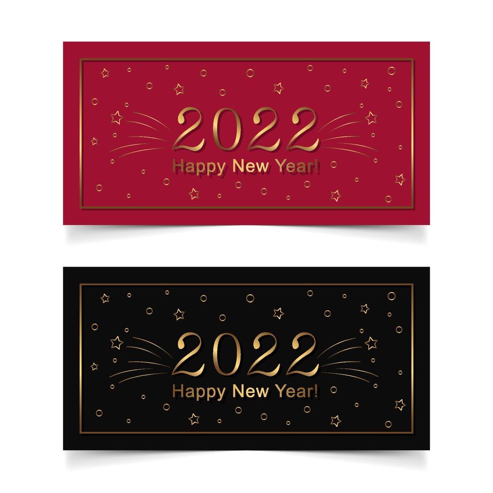 2022 gold banners 1 vector