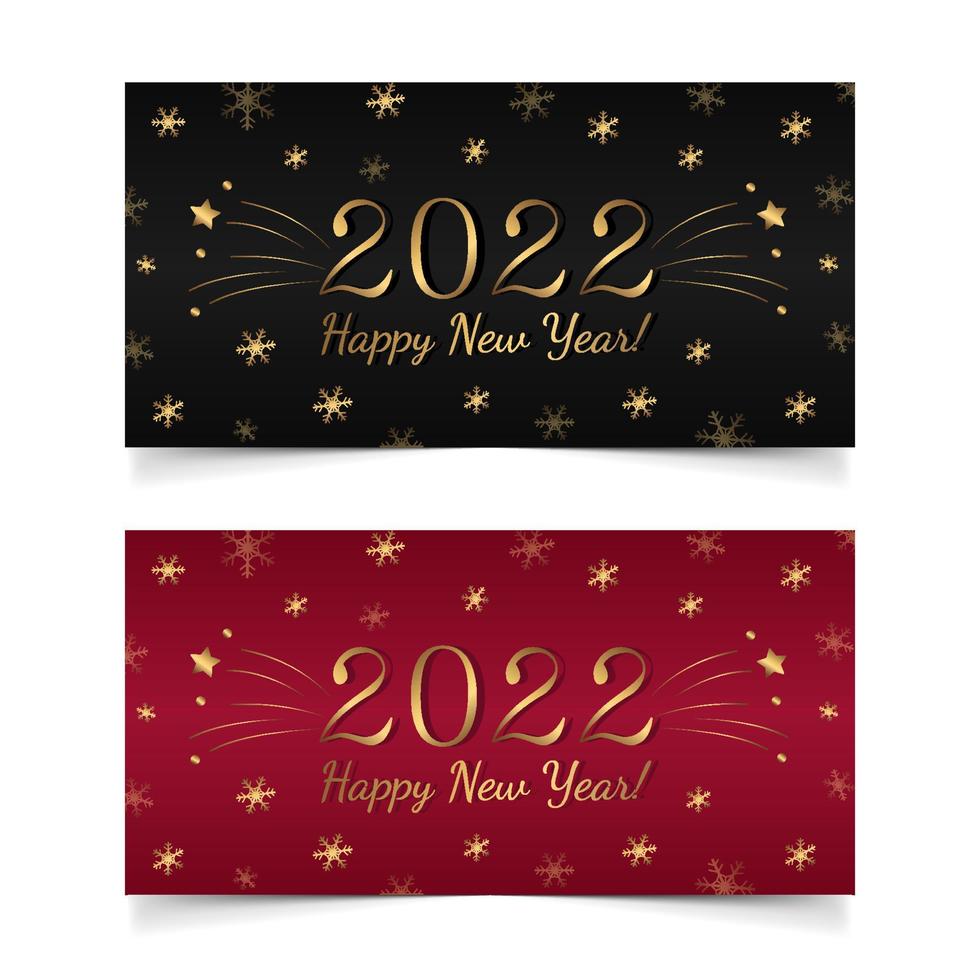 2022 gold banners 1 vector