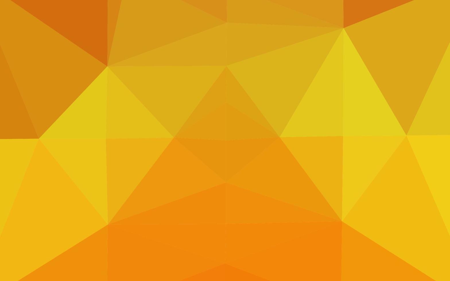 Light Orange vector abstract polygonal texture.