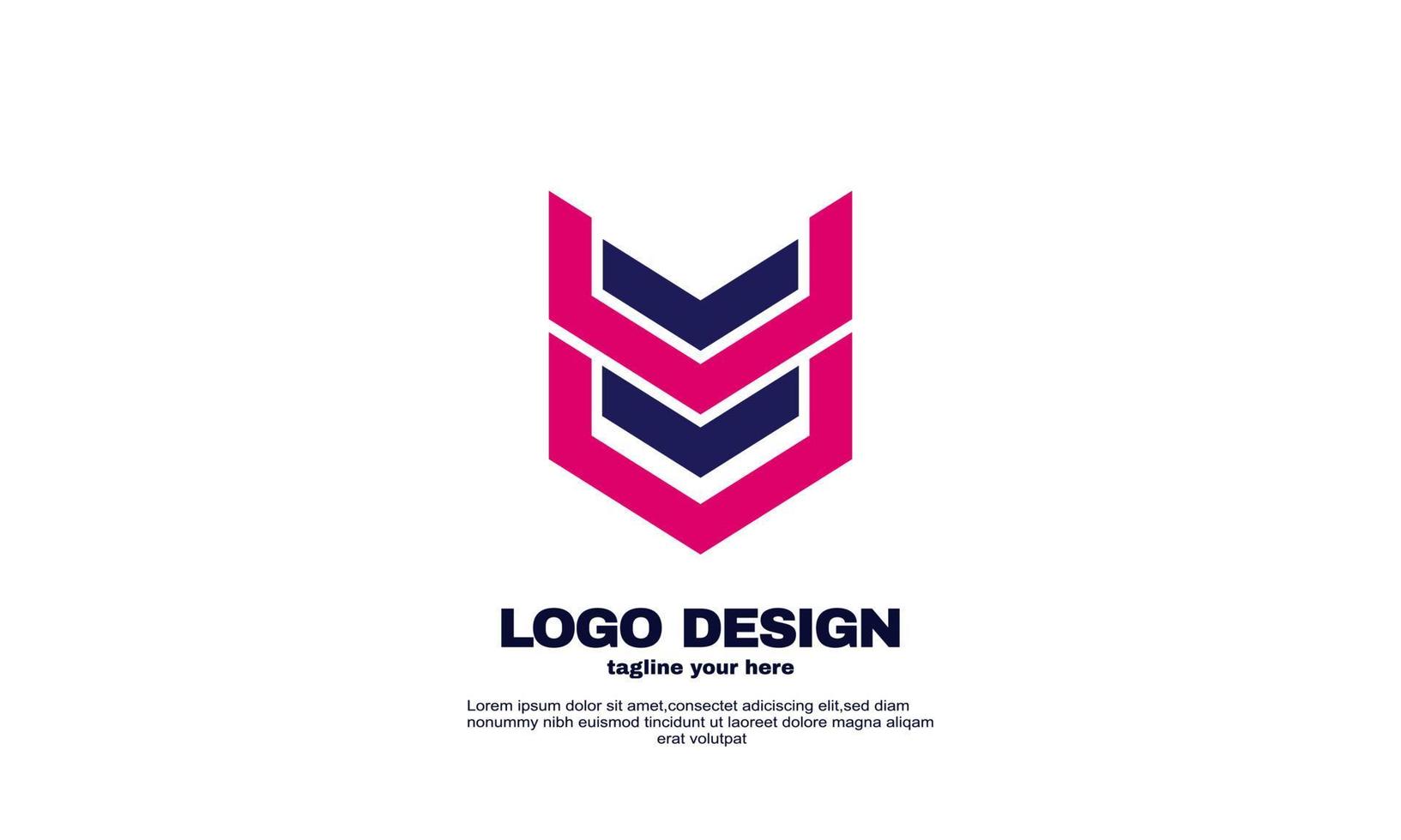 stock vector creative company business building simple idea design logo element branding identity design