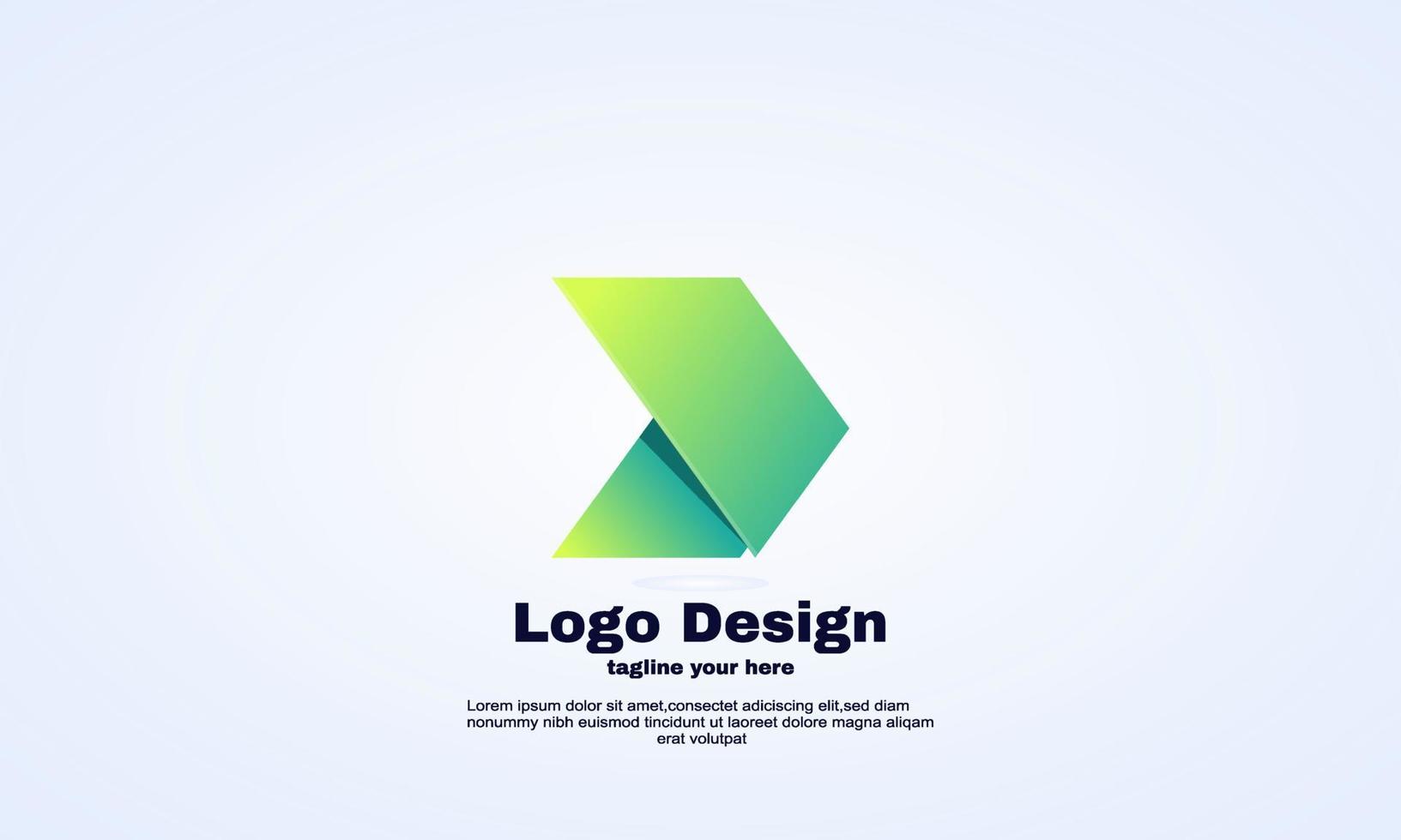 abstract arrow logo design template material vector