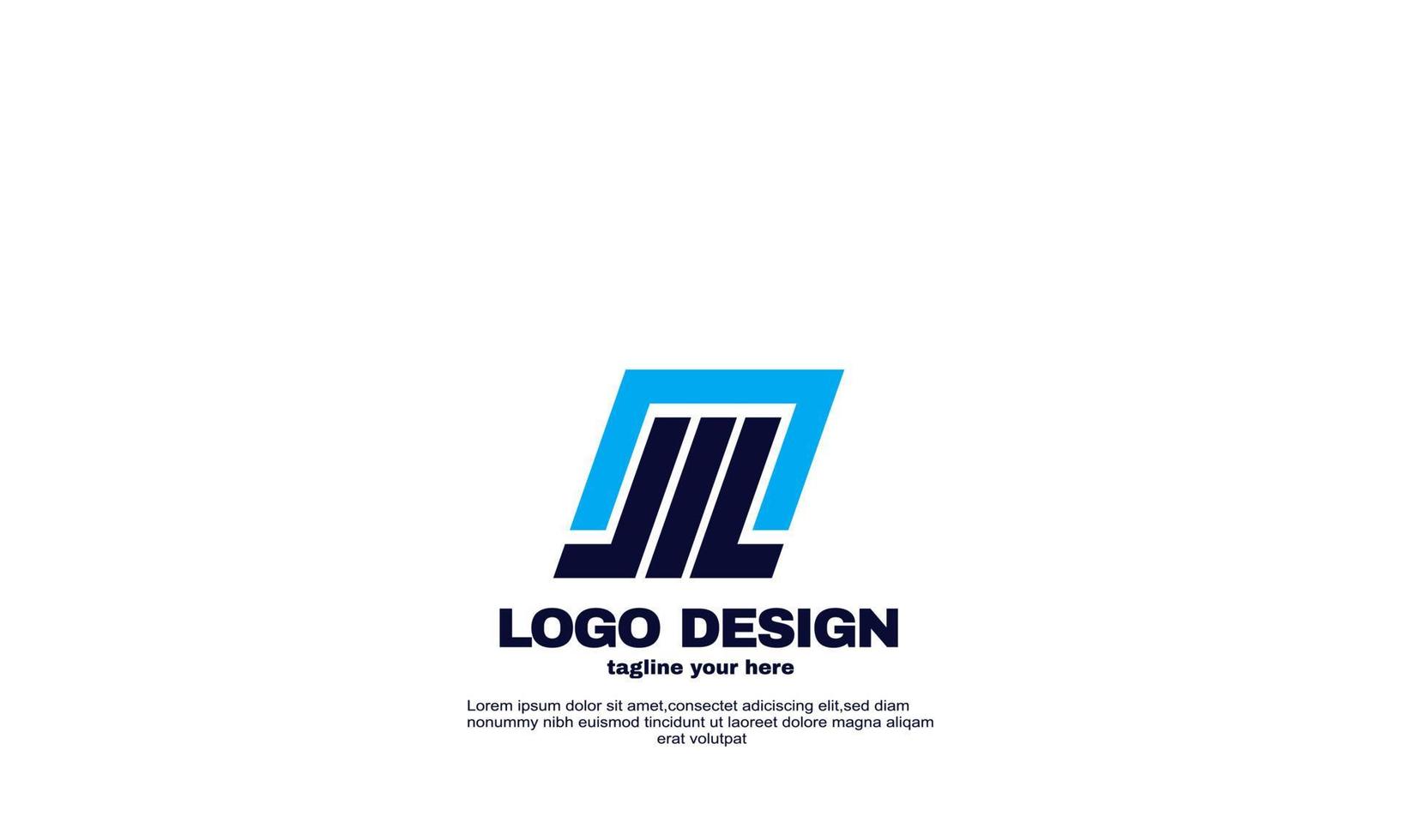 stock abstract Modern networking logo corporate company business and branding design vector