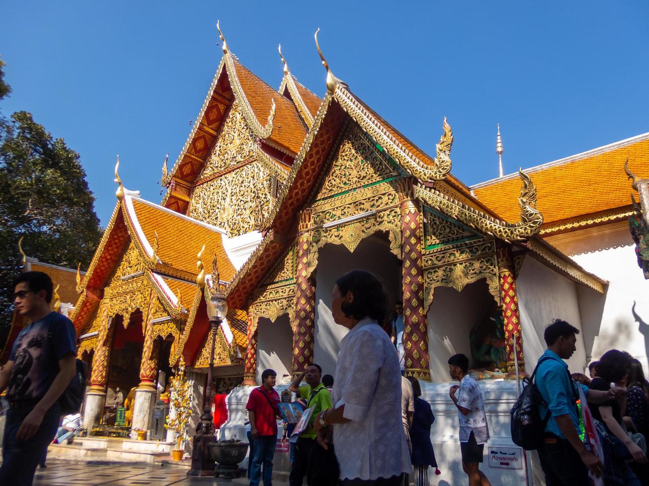 CHIANG MAI THAILAND12 JANUARY 2020Wat Phra That Doi Suthep temple The temple is 689 meters high from the plains of Chiang Mai and 1046 meters above sea level.The most important temple in Chiang Mai photo