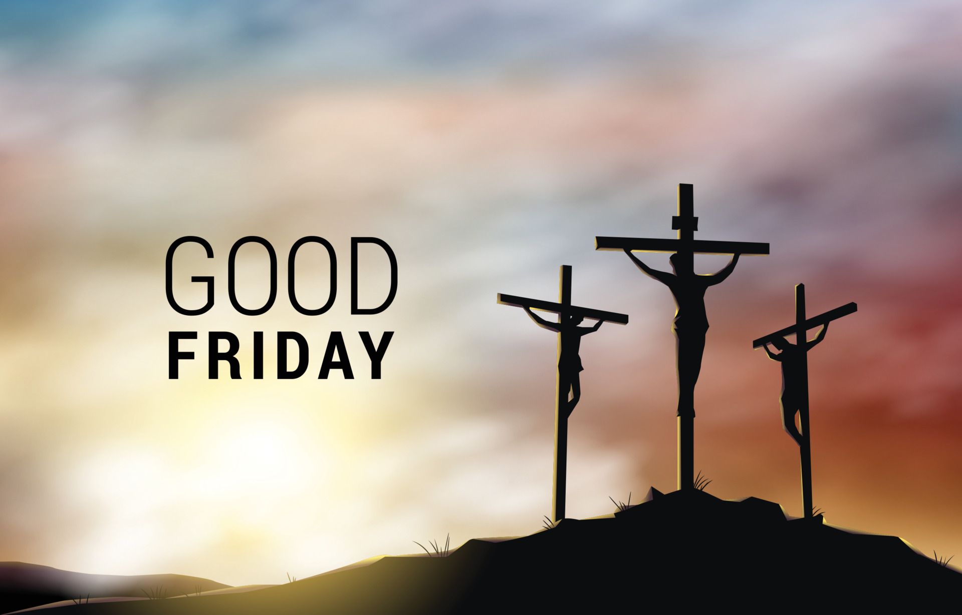 Good Friday Background with Crucifixion Concept 5053841 Vector Art at  Vecteezy