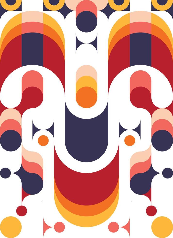 abstract geometric poster smile illustration. Geometric grid pattern simple idea vector