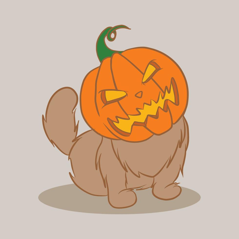 personaje plano de gato holloween vector