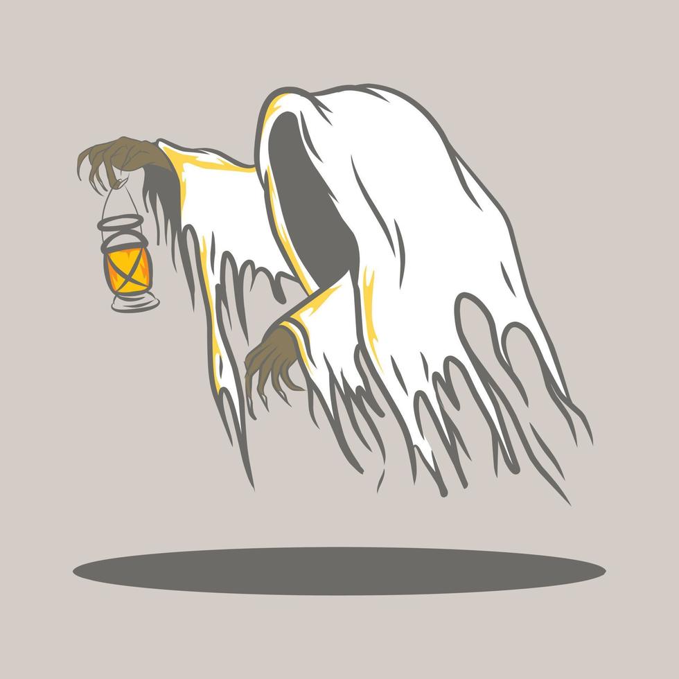 Tulle Ghost Hollowen Character vector