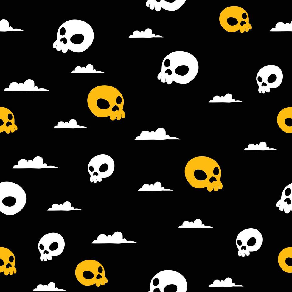 Skull Pattern Background vector