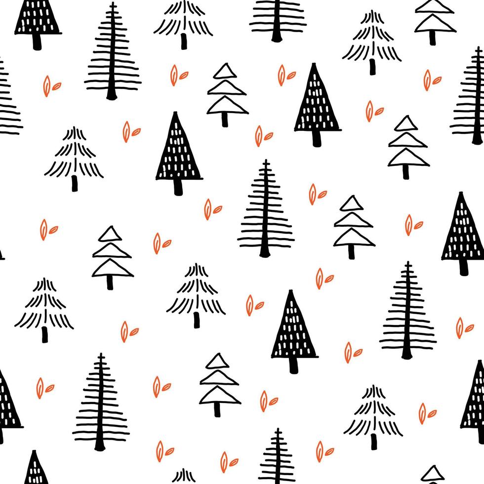 Pine Pattern Background vector