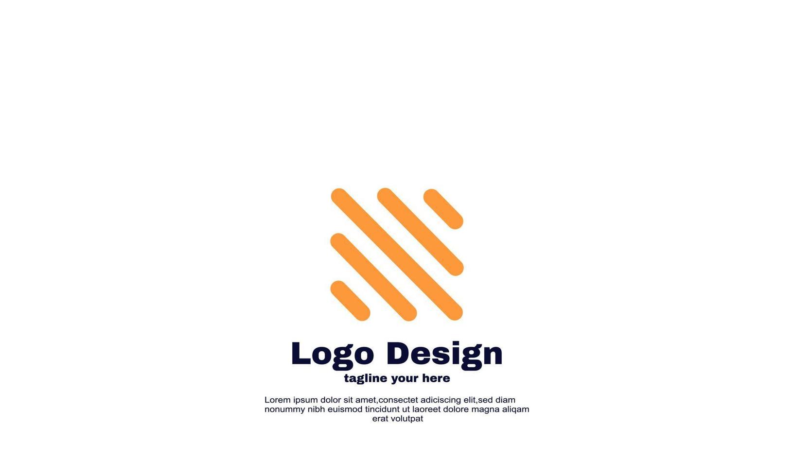 abstract vector brand rectangle with concept line company business logo template