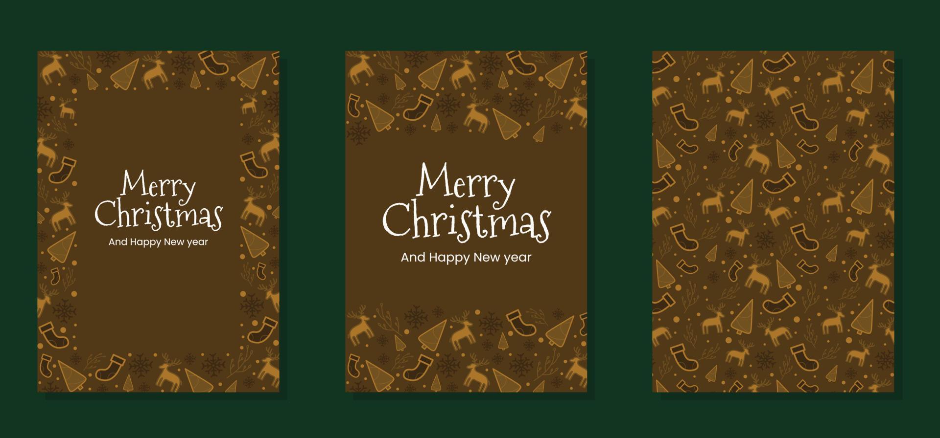 merry christmas card vector