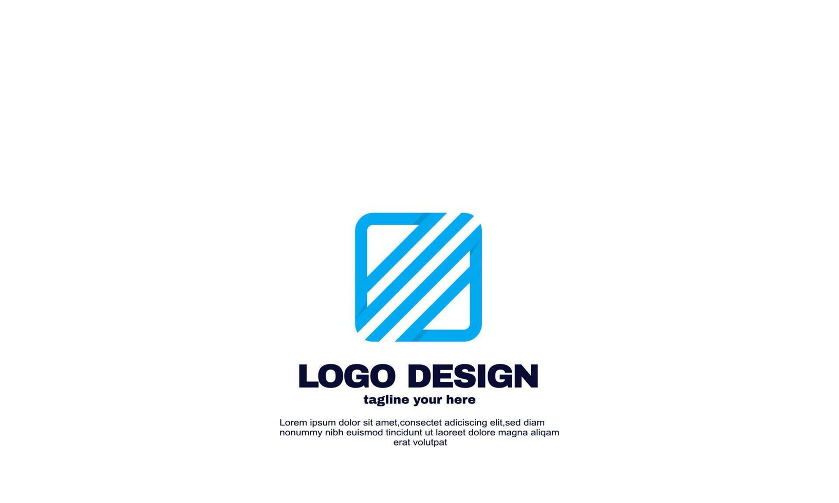 abstract rectangle logo vector