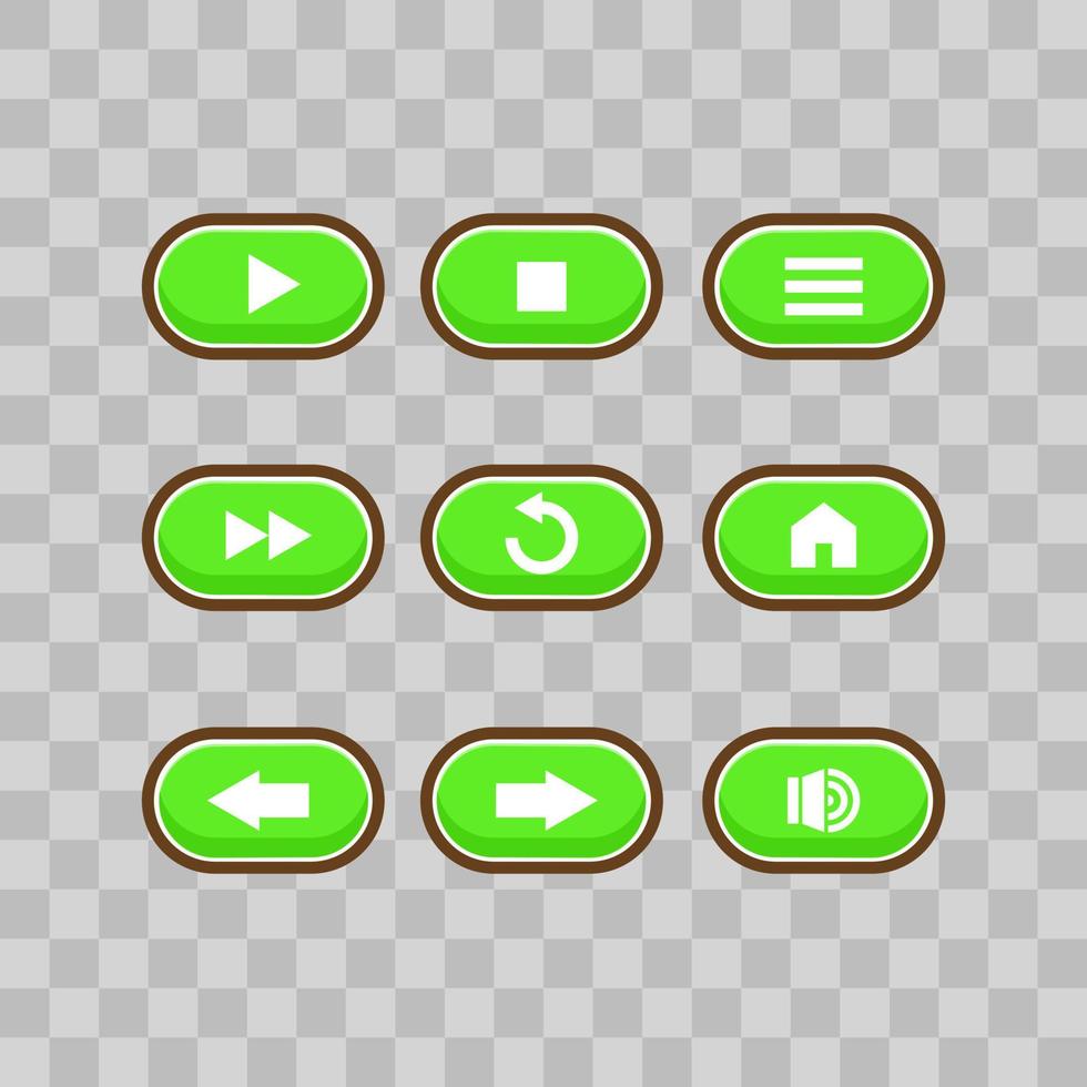 Game user interface with level selection screen, including stars, arrows, masterkeys and strat botton, and elements for creating medieval RPG video games, Vector illustration